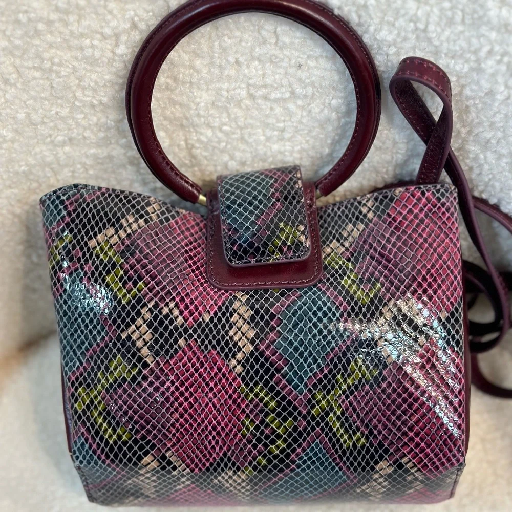 HOBO Heidi Small Crossbody Bag Purse Leather Straps Mosaic Sn Classic‎ N… - Picture 3 of 11